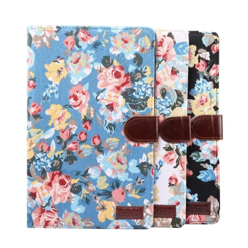Housse Samsung Galaxy Tab S6 Lite Tissu Fleuries