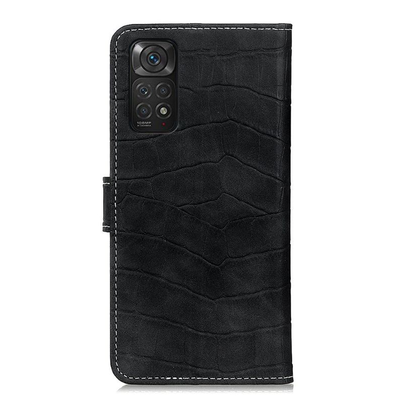 Housse Xiaomi Redmi Note 11 / 11S Aspect Croco coutures