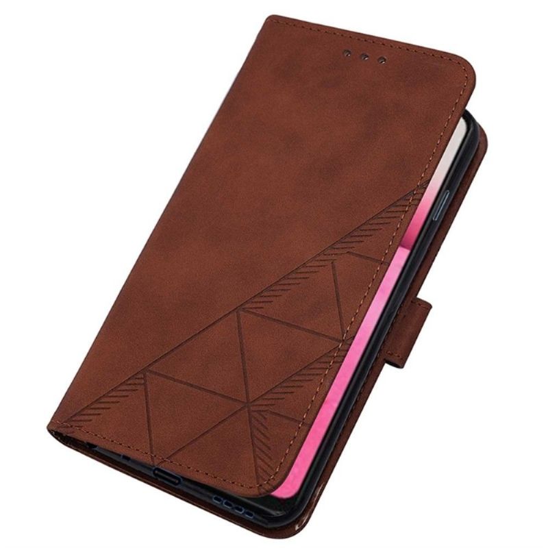 Housse Xiaomi Redmi Note 11 / 11S design géométrique avec sangle