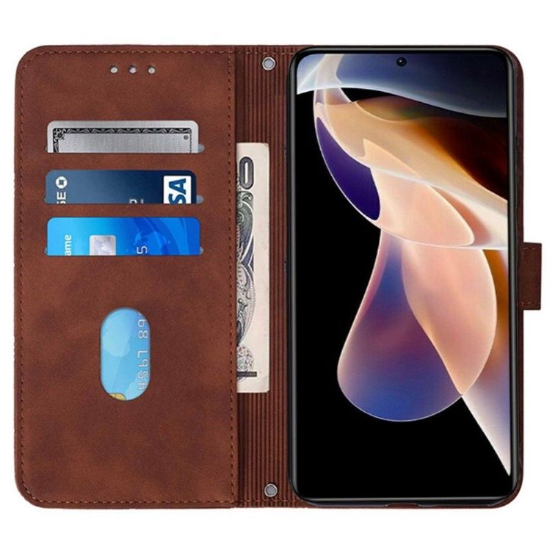 Housse Xiaomi Redmi Note 11 / 11S design géométrique avec sangle
