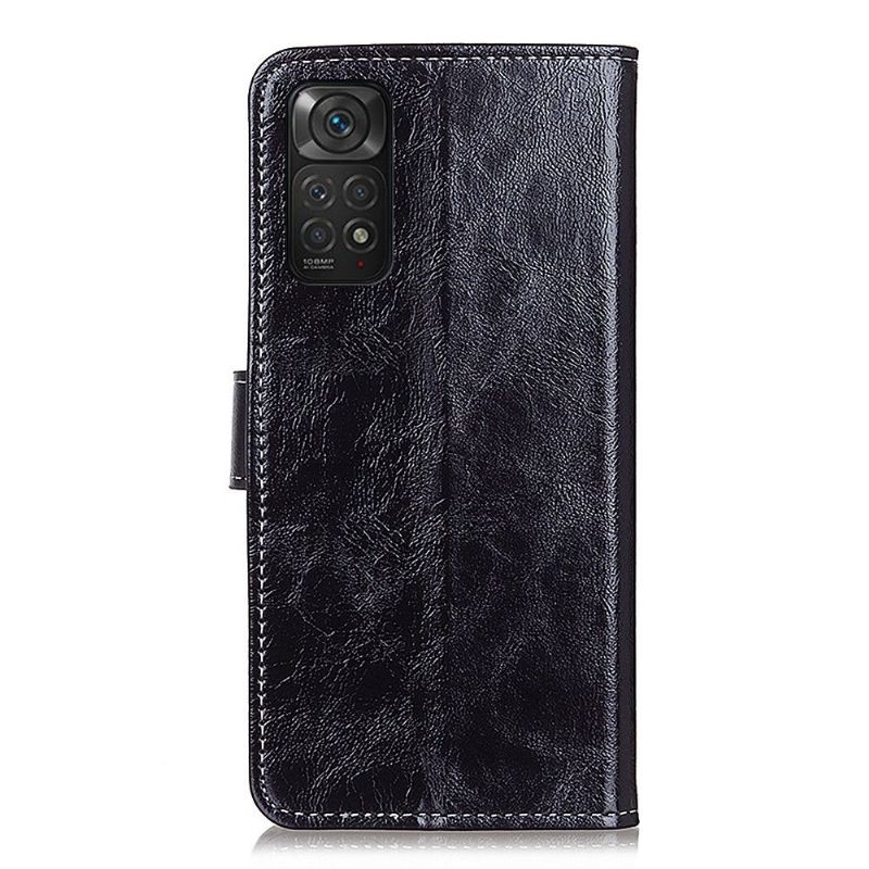 Housse Xiaomi Redmi Note 11 / 11S effet cuir luxueux coutures