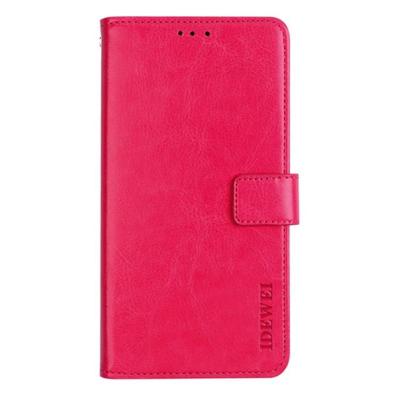 Housse Xiaomi Redmi Note 11 / 11S IDEWEI Folio Effet Cuir