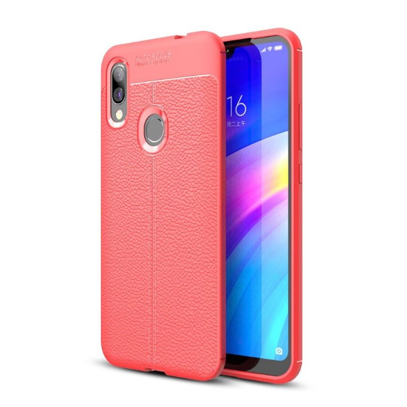 Xiaomi Redmi 7 - Coque gel finition simili cuir