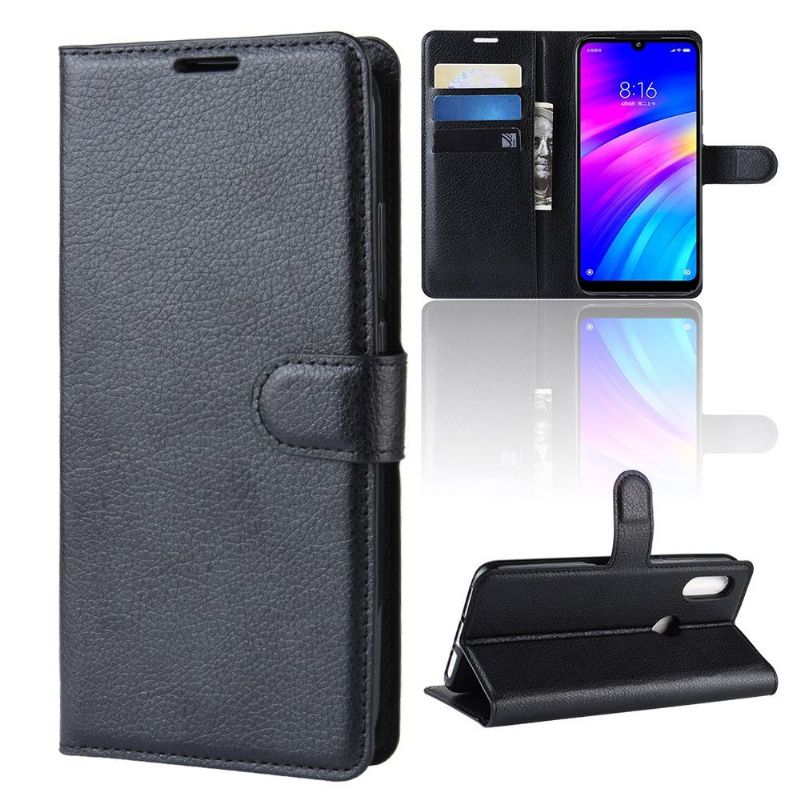 Xiaomi Redmi 7 - Étui style cuir porte cartes