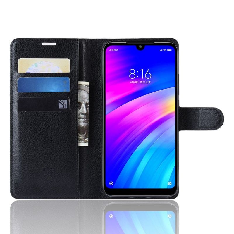 Xiaomi Redmi 7 - Étui style cuir porte cartes