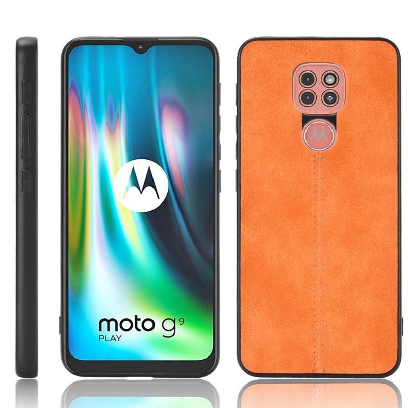 Coque Motorola Moto G9 Play Effet Cuir