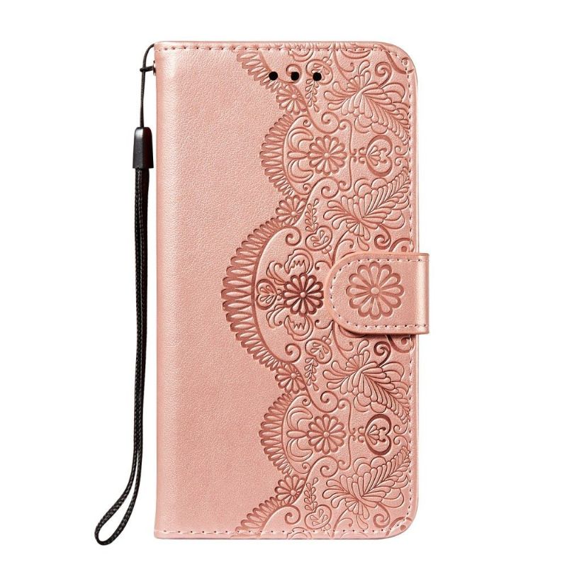 Housse Motorola Moto G9 Play Dentelle simili cuir