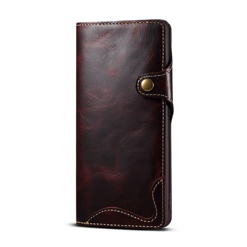 Housse Samsung Galaxy S21 Ultra 5G Cuir Véritable Coutures