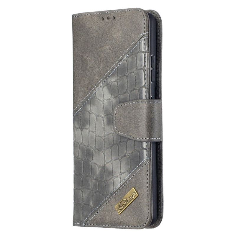 Housse Samsung Galaxy S21 Ultra 5G Effet Cuir Aspect Croco