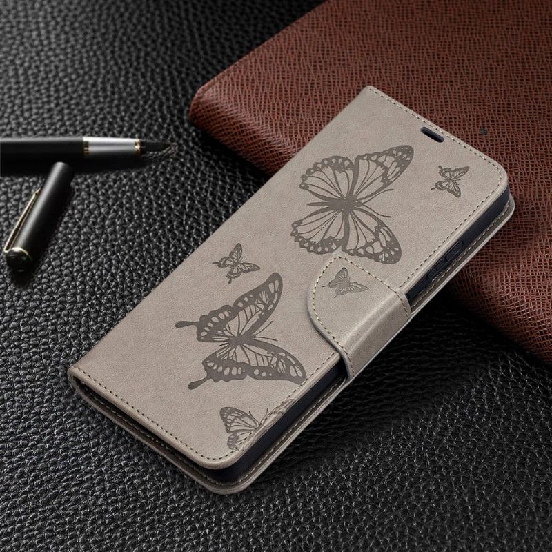 Housse Samsung Galaxy S21 Ultra 5G Papillons fonction support