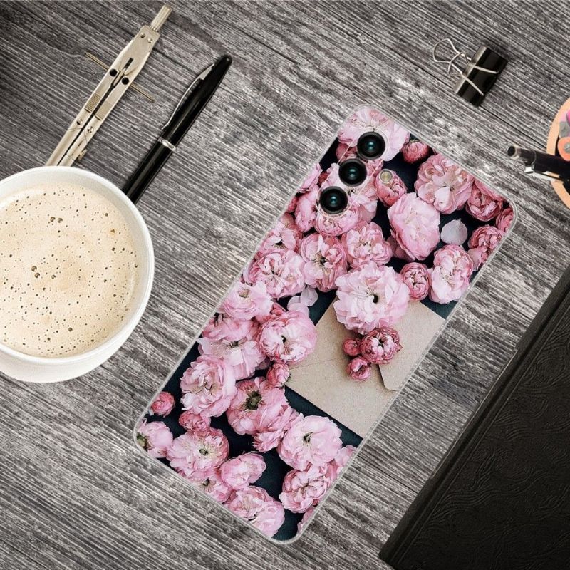 Coque Samsung Galaxy A13 5G Fleur ROSE