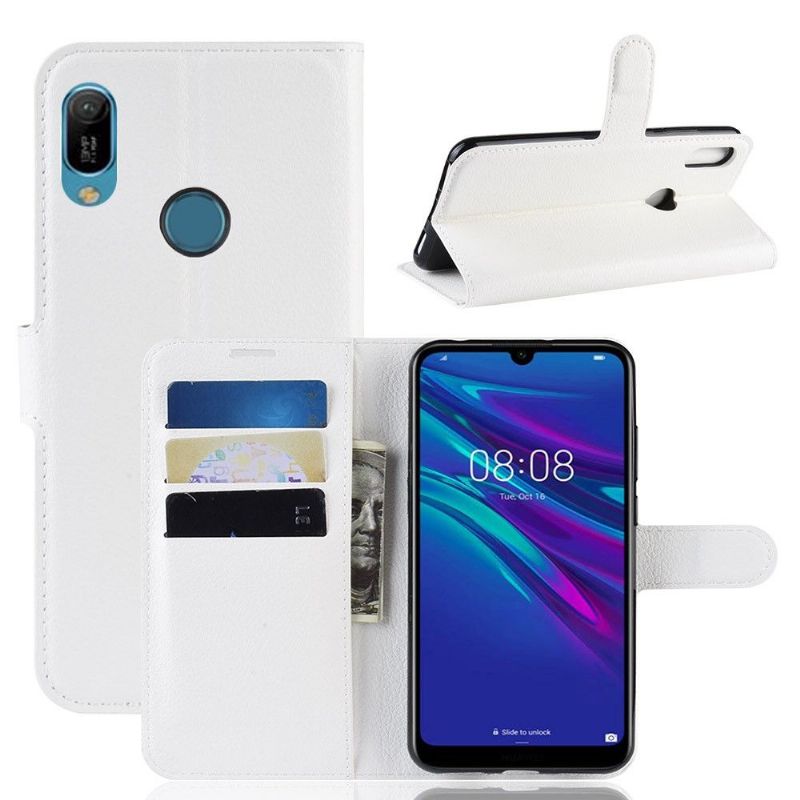 Huawei Y6 2019 - Étui style cuir porte cartes