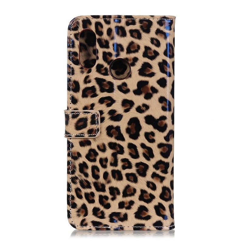 Huawei Y6 2019 - Housse Léopard portefeuille