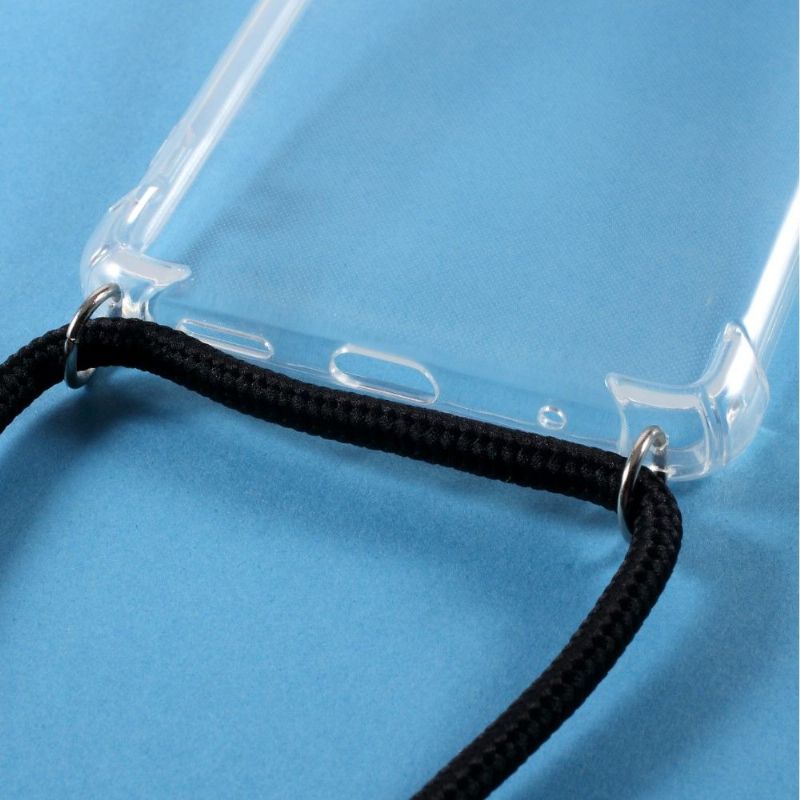 Coque Xiaomi Redmi Note 10 4G avec cordon bandoulière transparent