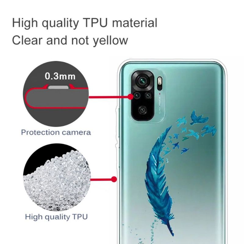 Coque Xiaomi Redmi Note 10 Plume et Oiseaux