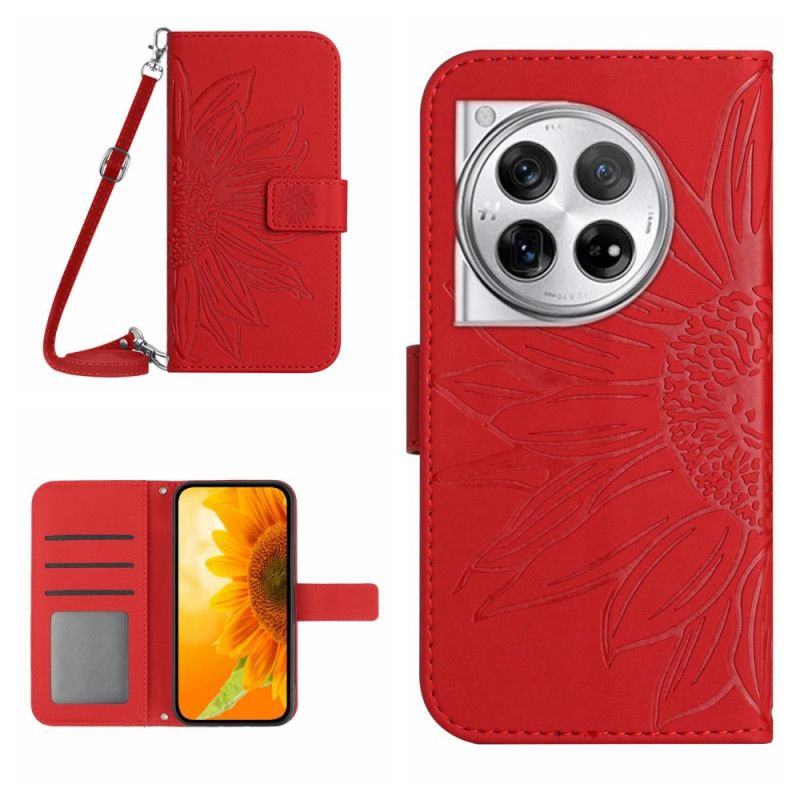 Housse OnePlus 12R 5G Tournesol à Bandoulière
