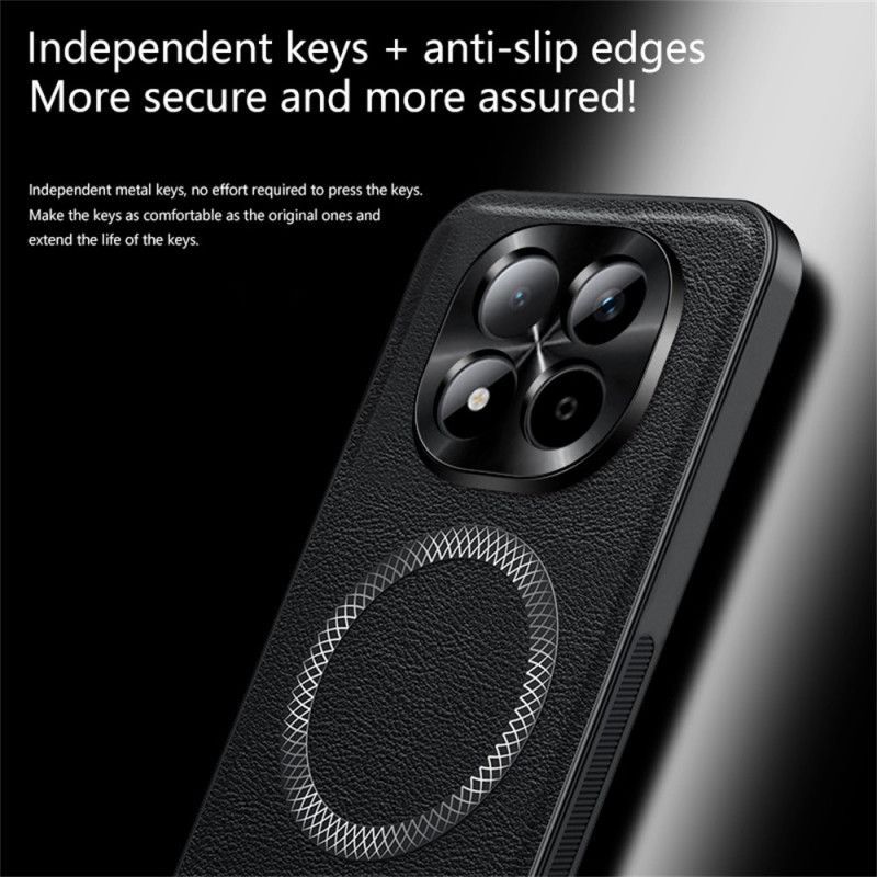 Coque Xiaomi Redmi Note 15 Pro 5G Magnétique avec Cadre Métal pour Objectif