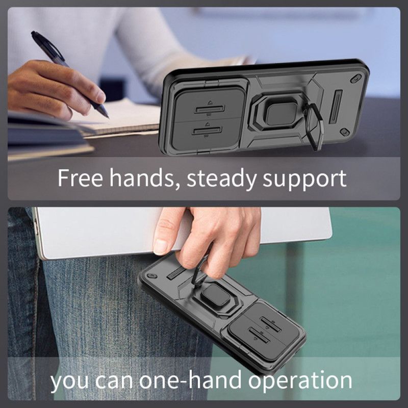 Coque Xiaomi Redmi Note 15 Pro 5G Ring Résistante avec Cache-Objectif