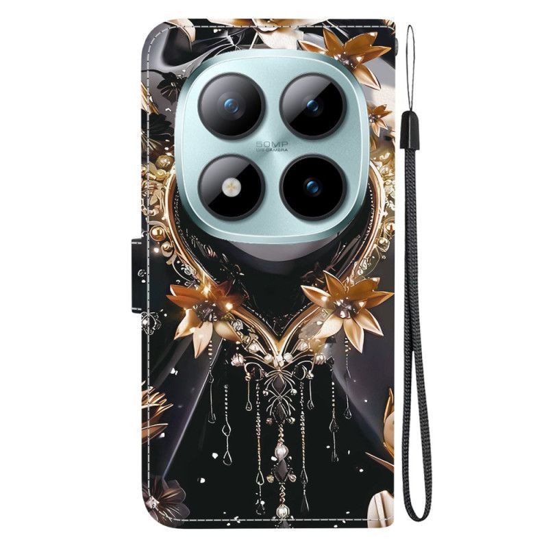 Housse Xiaomi Redmi Note 15 Pro 5G Cœur Noir et Or