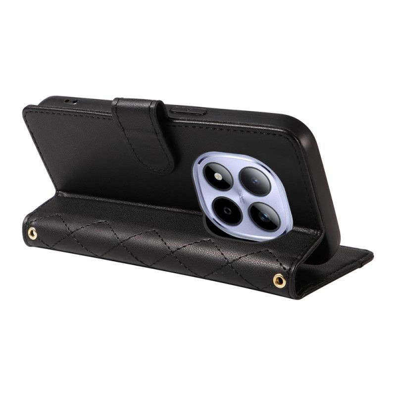 Housse Xiaomi Redmi Note 15 Pro 5G Matelassée avec Sangles