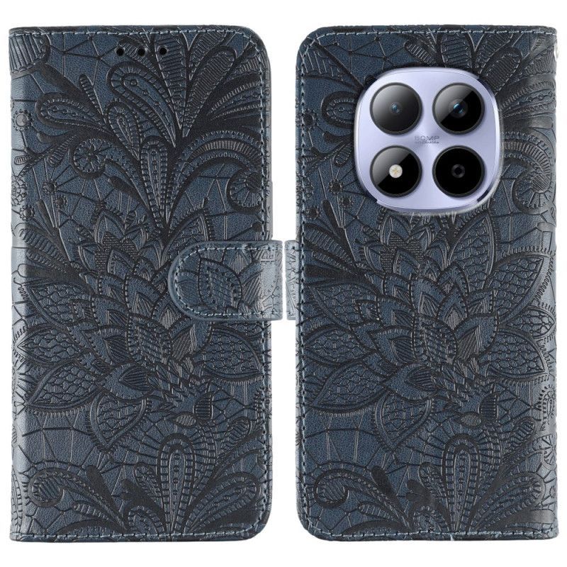 Housse Xiaomi Redmi Note 15 Pro 5G Motif Floral en Dentelle