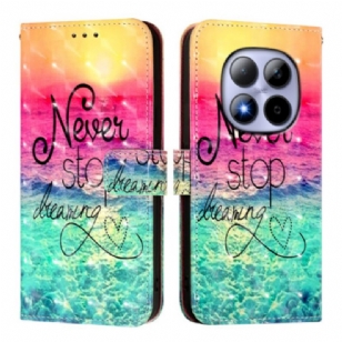 Housse Xiaomi Redmi Note 15 Pro 5G Never Stop dreaming