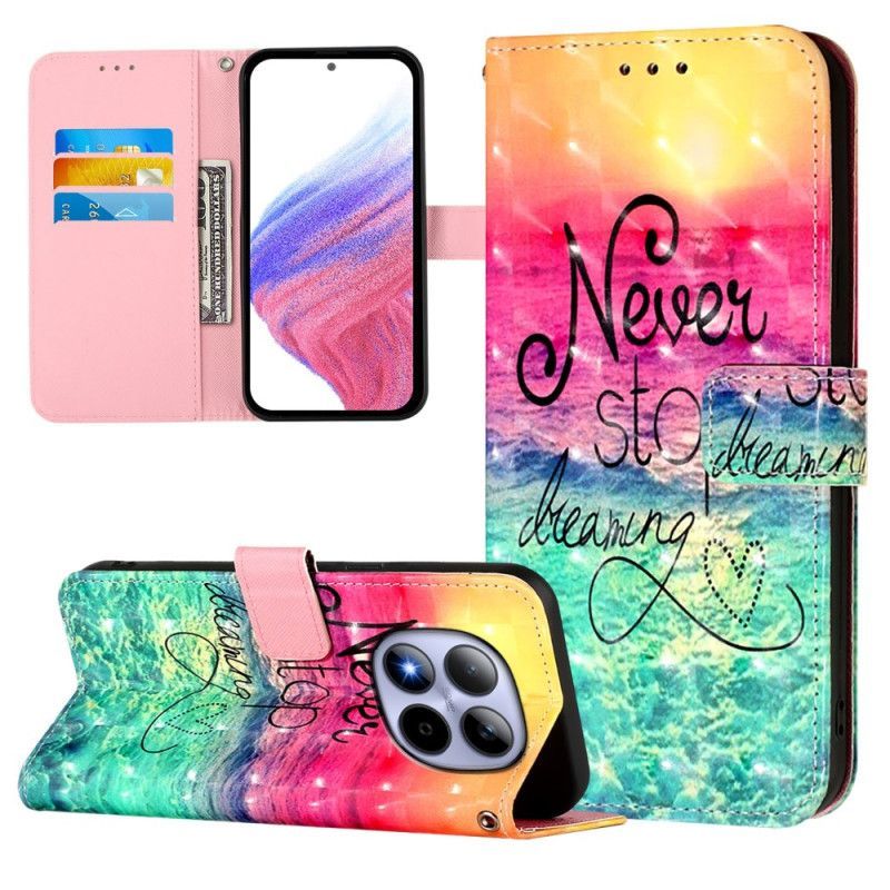 Housse Xiaomi Redmi Note 15 Pro 5G Never Stop dreaming