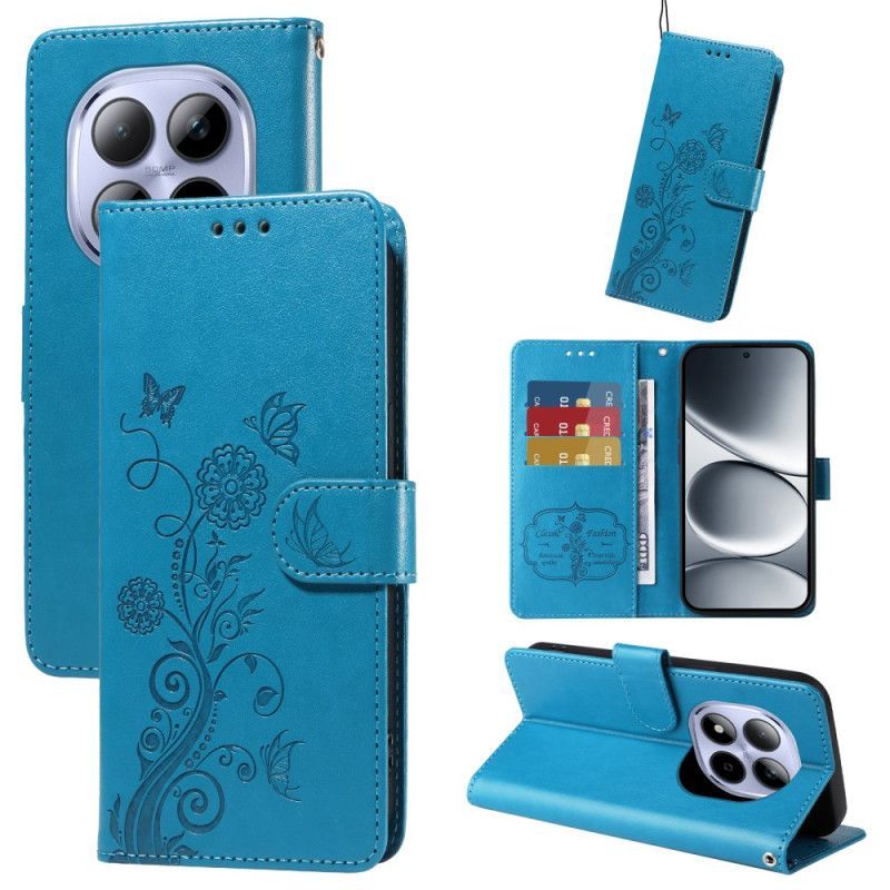 Housse Xiaomi Redmi Note 15 Pro 5G Papillons et Fleurs