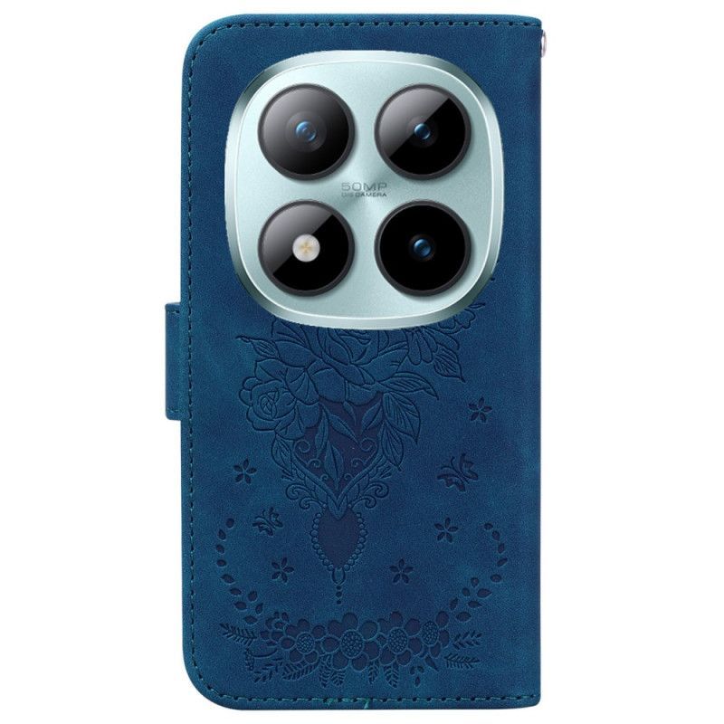 Housse Xiaomi Redmi Note 15 Pro 5G Papillons et Roses