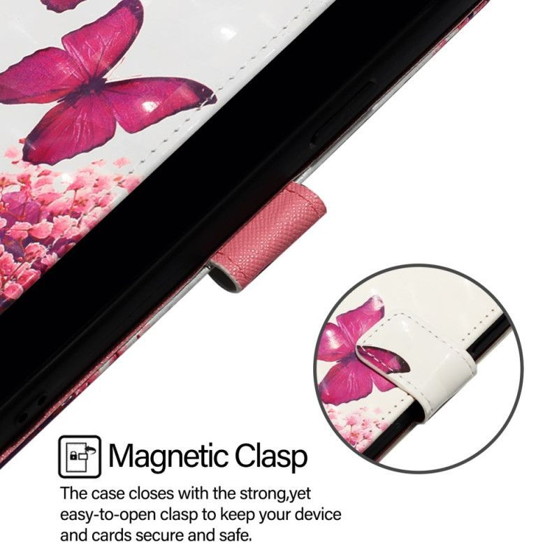 Housse Xiaomi Redmi Note 15 Pro 5G Papillons Roses