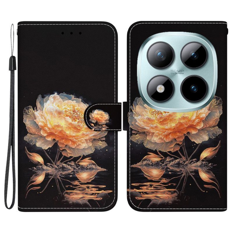 Housse Xiaomi Redmi Note 15 Pro 5G Pivoine Dorée