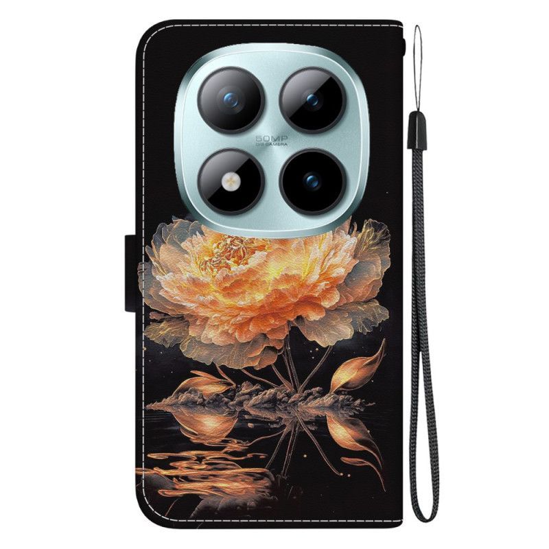 Housse Xiaomi Redmi Note 15 Pro 5G Pivoine Dorée