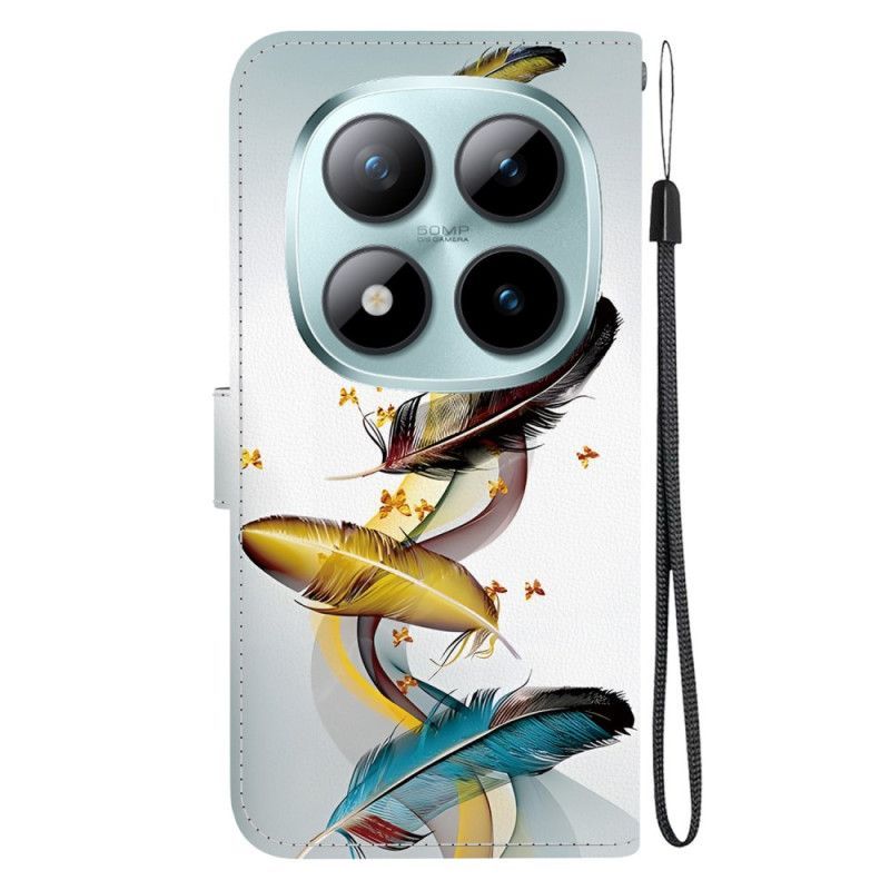 Housse Xiaomi Redmi Note 15 Pro 5G Plumes Colorées