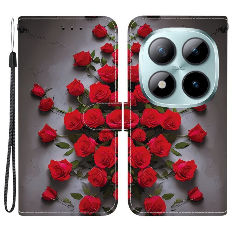 Housse Xiaomi Redmi Note 15 Pro 5G Roses Rouges