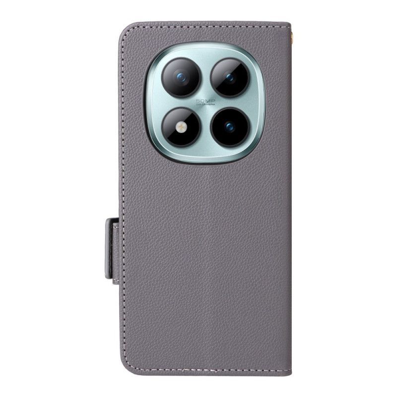 Housse Xiaomi Redmi Note 15 Pro 5G Simili Cuir à Lanière