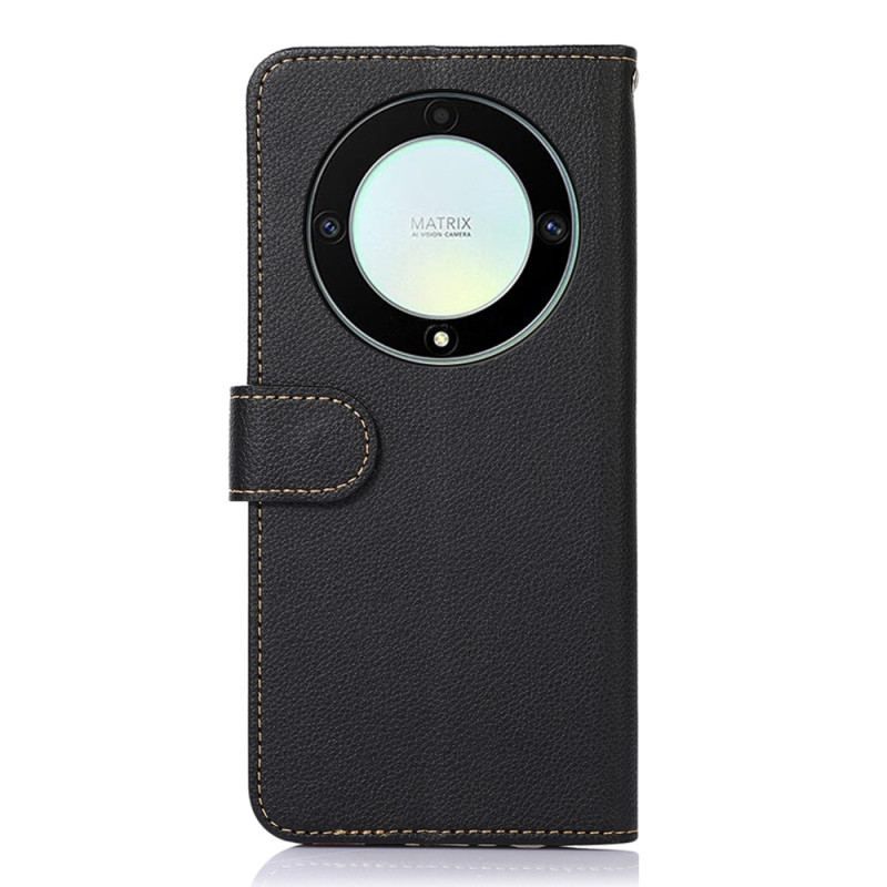 Housse Honor Magic 5 Lite Style Litchi RFID KHAZNEH