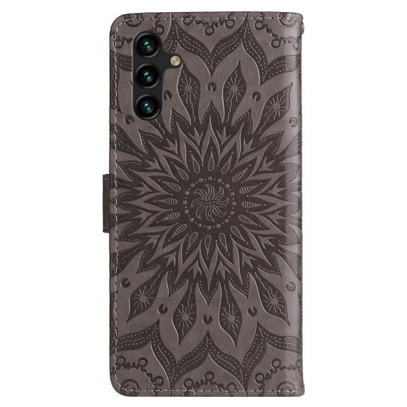 Housse Samsung Galaxy A14 5G / A14 Mandala Soleil avec Lanière