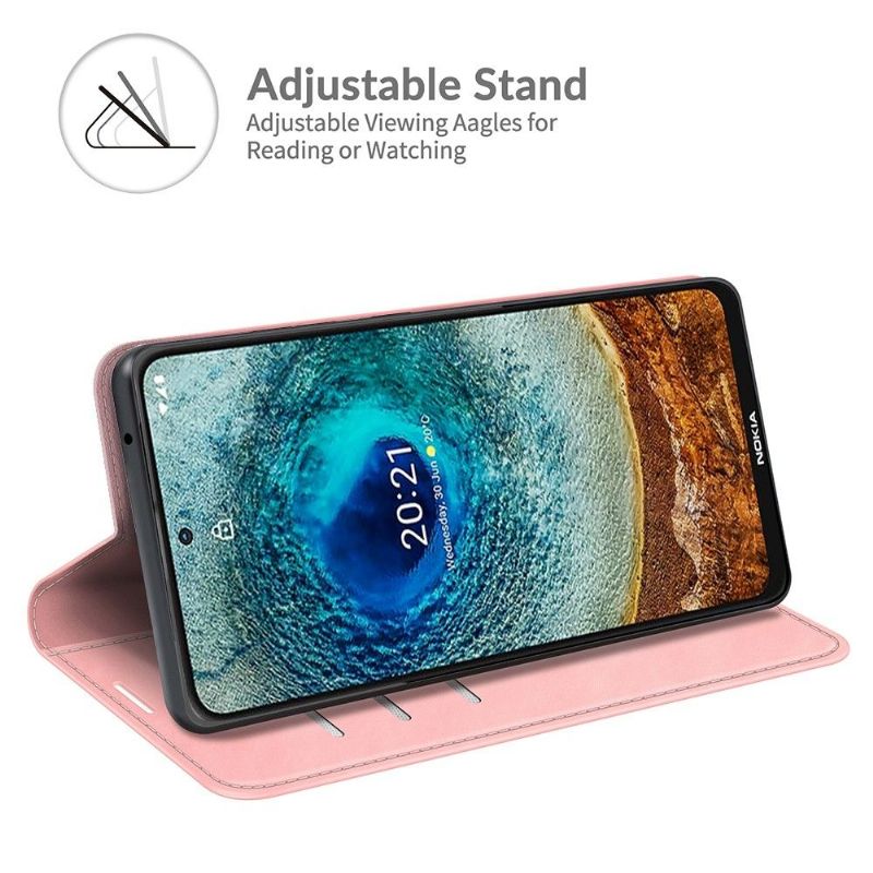 Étui Nokia X10 / X20 simili cuir fonction stand