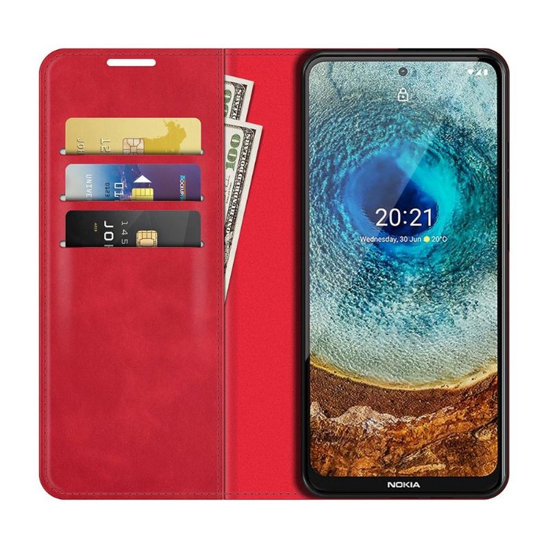 Étui Nokia X10 / X20 simili cuir fonction stand