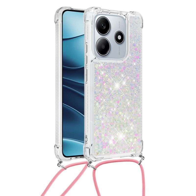 Coque à Cordon Xiaomi Redmi Note 14 4G Paillettes