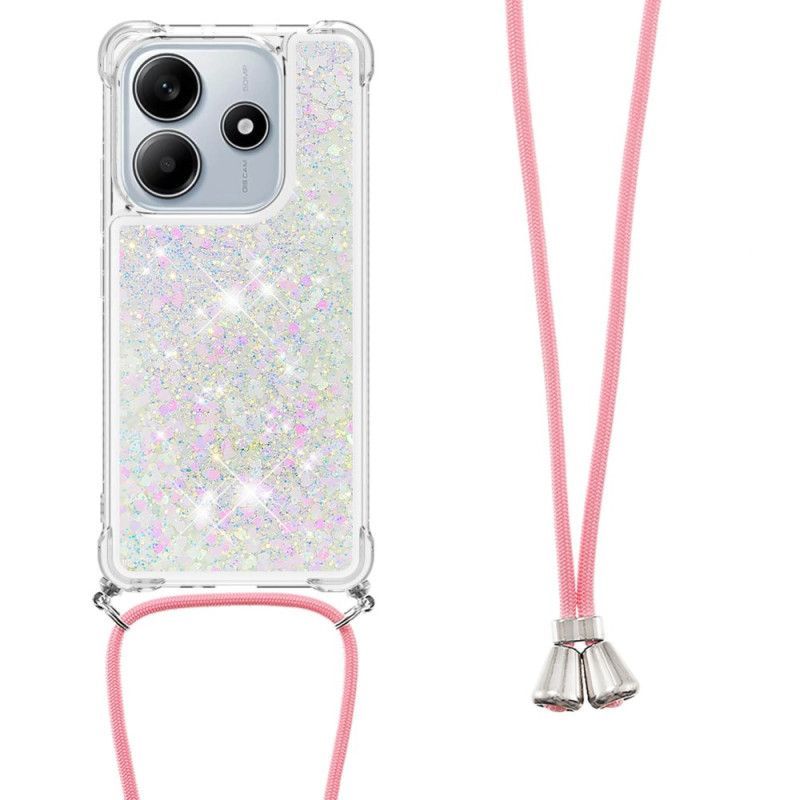 Coque à Cordon Xiaomi Redmi Note 14 4G Paillettes