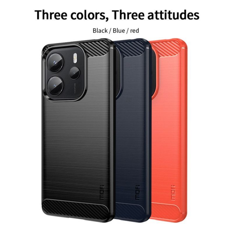 Coque Xiaomi Redmi Note 14 4G Fibre Carbone Brossée