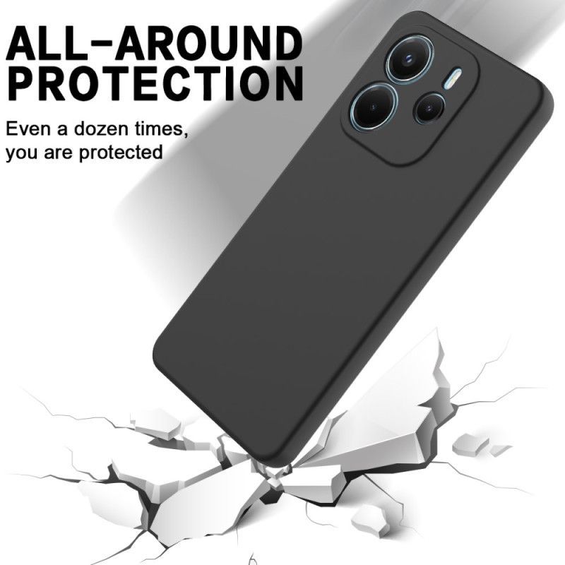 Coque Xiaomi Redmi Note 14 4G Silicone Liquide à Lanière