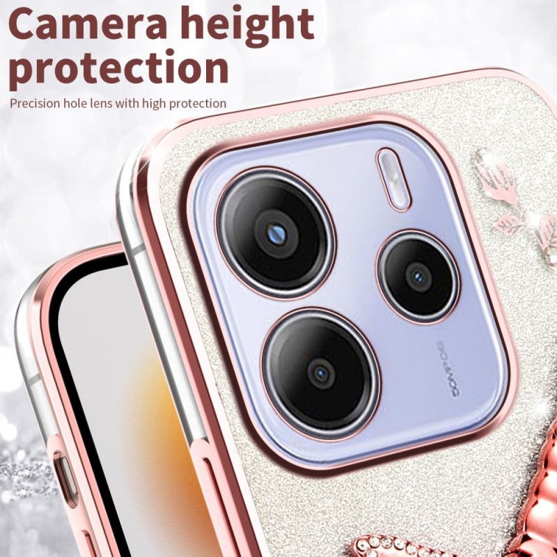 Coque Xiaomi Redmi Note 14 4G Support Papillon