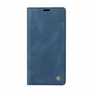 Flip Cover Xiaomi Redmi Note 14 4G Effet Daim Tanné YKATU