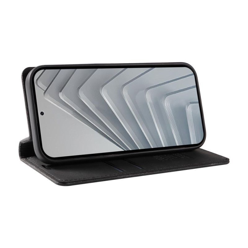 Flip Cover Xiaomi Redmi Note 14 4G Effet Daim Tanné YKATU