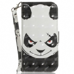 Housse Xiaomi Redmi Note 14 4G Angry Panda à Lanière
