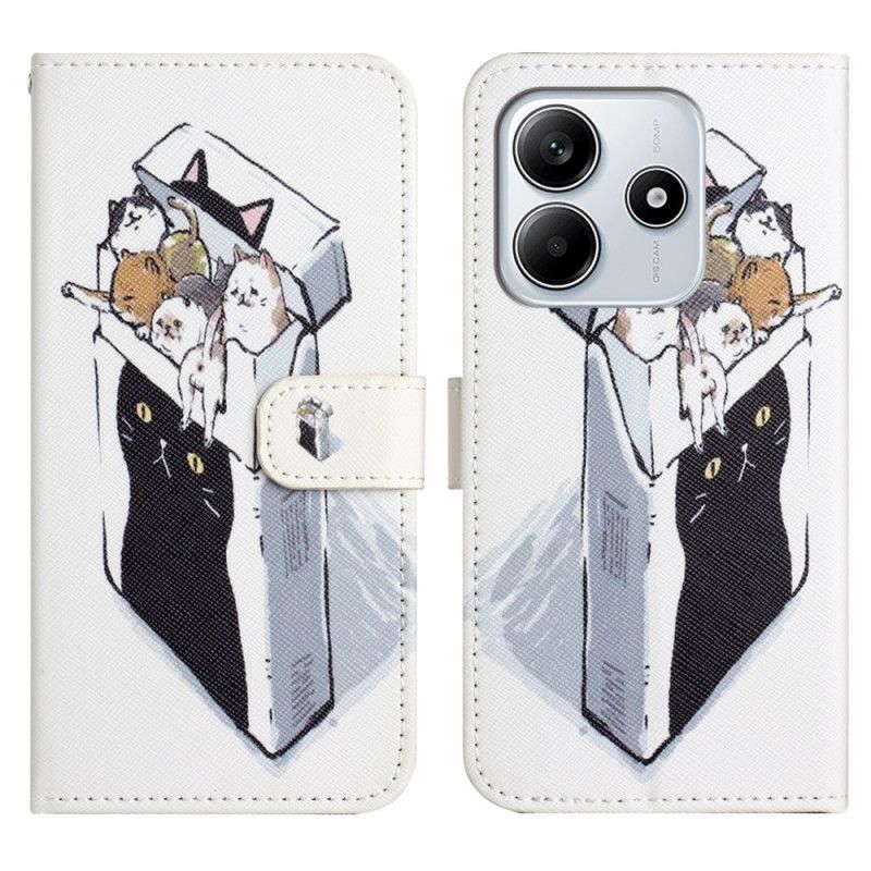 Housse Xiaomi Redmi Note 14 4G Chats dans la Boîte