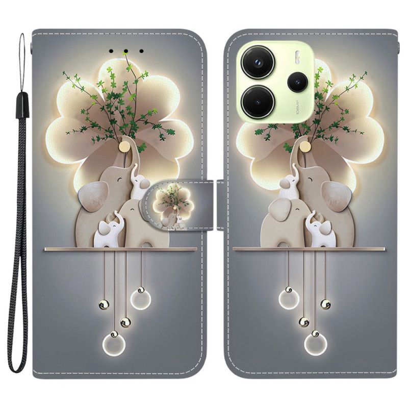 Housse Xiaomi Redmi Note 14 4G Éléphants