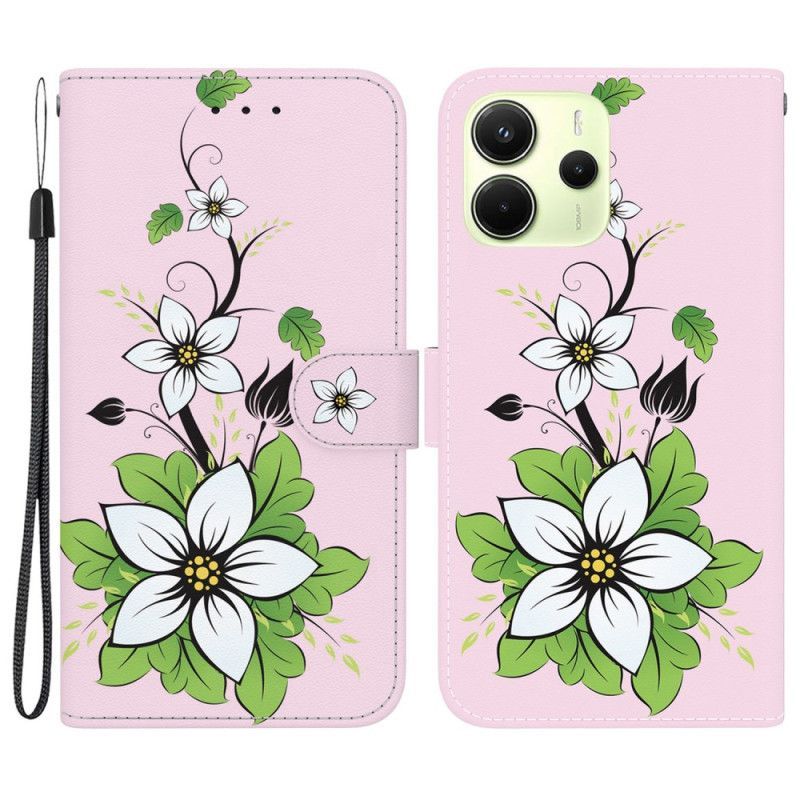 Housse Xiaomi Redmi Note 14 4G Fleurs de Lys
